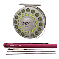 Okuma SLV FLY REEL 5/6B 6WT AFLINE & 3X 9FT TIPPET & BACKING/TAIMER XTCII 904 #6