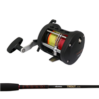 Okuma CLASSIC CLX300L NYLON 300M/TROUT STIK 561 6-10KG/SUFIX LEAD CORE MULTI 18LB