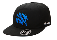 OKUMA CAP MOTIF FLAT PEAK BLACK